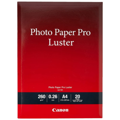 Canon LU-101 Pack 20 feuilles papier photo professionnel A4 (LU101) - 260g 