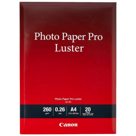 Canon LU-101 Pack 20 feuilles papier photo professionnel A4 (LU101) - 260g 