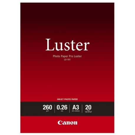 Canon LU-101 Pack 20 feuilles papier photo professionnel A3 (LU101) - 260g 