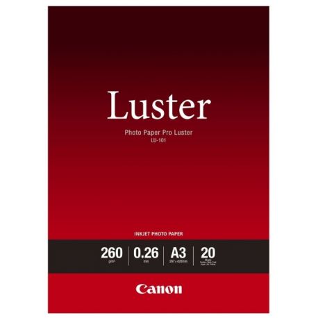 Canon LU-101 Pack 20 feuilles papier photo professionnel A3 (LU101) - 260g 