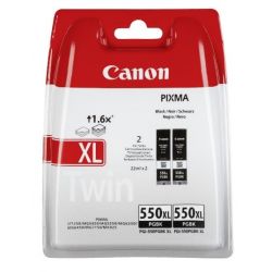 Pack de 2 Cartouches jet d'encre Noire PGI-550PGBKXL pour Pixma MG5450 / MG6350...