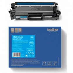 Toner Cyan Haut rendement Brother pour HL-L9430CDN, L9470CDN (TN-821XLC)