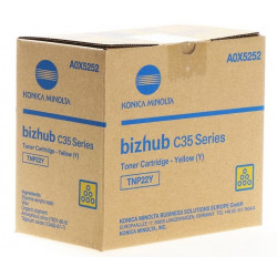 Toner jaune Konica Minolta pour Bizhub C35 (TNP22Y)