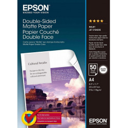 50 feuilles de papier couhcé double face mat Epson A4 178 g/m²