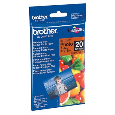 Papier Photo Brother Innobella  10x15cm 260 g/m² Brillant (20 Feuilles)