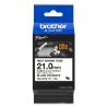 Cartouche à ruban pour gaine thermorétractable Brother HSe-251E – Noir sur blanc, 21 mm 