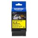 Cartouche ruban pour gaine thermorétractable Brother HSe-611E– Noir sur Jaune, 5,2 mm - 1,5m