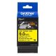 Cartouche ruban pour gaine thermorétractable Brother HSe-621E– Noir sur Jaune, 9 mm - 1,5m