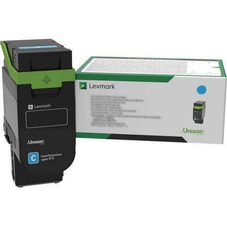 Toner Cyan Haute Capacité Lexmark pour CX635adwe - CS632dwe .... (11 700 pages) - LRP