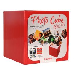 Coffret Canon  PG560 + CL561 + 40 pages papier photo (13x13cm) pour Pixma TS5350, ...