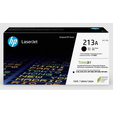 Toner Noir HP pour Color LaserJet Enterprise 5700dn, 6800dn MFP.... (213A)