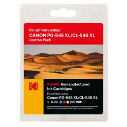pack Noir + Couleur Génériques Haute qualité grande capacité pour Canon pixma MG2450 / MG2550 / MX495... (PG545XL + CL-546XL)