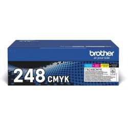 Pack 4 Toner N, C, M, Y Brother pour DCP L3560CDW/ HL L3220CWE/ MFC L83400CW ... (TN248VAL)