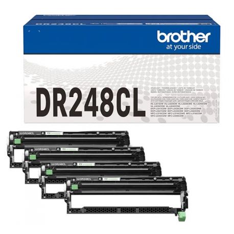 Unité tambour (pack de 4) Brother pour DCP L3560CDW/ HL L3220CWE/ MFC L83400CW ... (DR248CL)