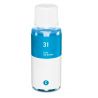 Bouteille d'encre Cyan Générique pour HP Smart TANK 555, ... (N°31)