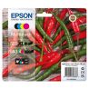Pack de 4 cartouches d'encre : Noir (Haute Capacité) + Cyan, Magenta et Jaune standard Epson pour WorkForce WF-2960dwf ... (n-5