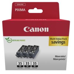 Pack de 3 Cartouches d'encre Canon PGI-35 Noir pigment 
