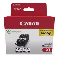 Pack de 2 Cartouches jet d'encre Noire PGI-550PGBKXL pour Pixma MG5450 / MG6350...