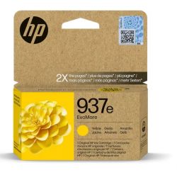 Cartouche Jet d'encre Haute Capacité HP N°937e Jaune (1 650 pages)