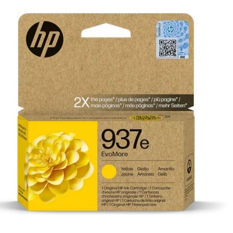 Cartouche Jet d'encre Haute Capacité HP N°937e Jaune (1 650 pages)