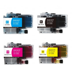 Pack économique de 4 Cartouches d'encre génériques pour Brother DCP-J1200w...