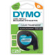 Ruban d'étiquettes en plastique Dymo LT 12mm x 4m noir / transparent pour étiqueteuse 