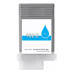Encre cyan générique pour Canon pour IPF500 / IPF600 / IPF700 (PFI-102C)