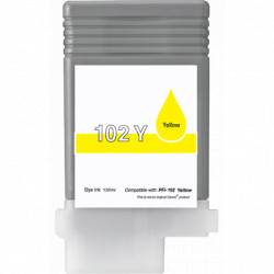 Encre Jaune générique pour Canon pour IPF500 / IPF600 / IPF700 (PFI-102Y)