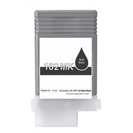 Encre noir mat générique pour Canon IPF500 / IPF600 / IPF700 (PFI-102MBK)