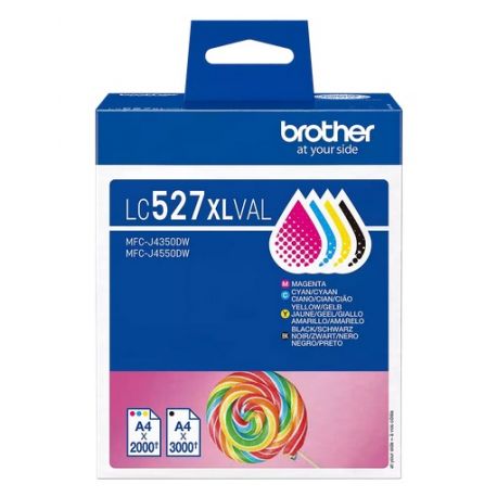 Pack 4 Cartouches d'encre Jaune Haute capacité Brother pour DCP-J4350dw, ...