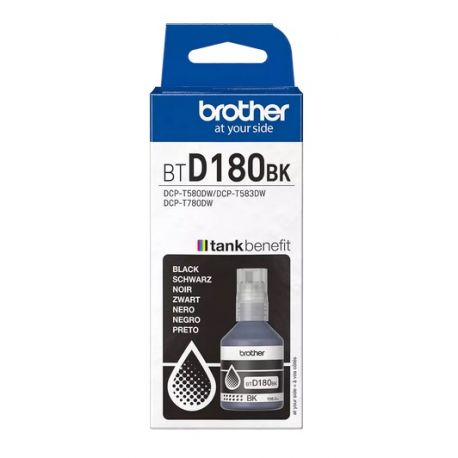 Bouteille d'encre noire Brother pour DCP-T583dw, DCP-T580DW, ...