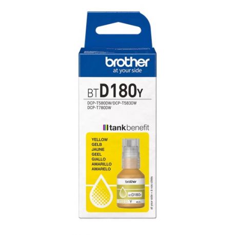 Bouteille d'encre Jaune Brother pour DCP-T583dw, DCP-T580DW, ...