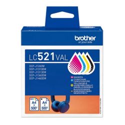 Pack 4 Cartouches d'encre Jaune Brother pour DCP-J1260dw / MFC J1360dw...