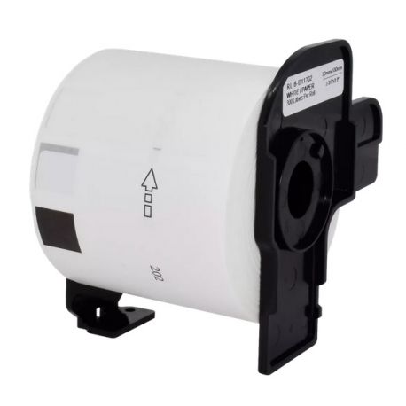 Rouleau d'étiquettes d'expédition générique DK-11202 pour Brother – Noir sur blanc, 62 x 100 mm pour QL550