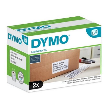 2 x 575 Etiquettes d'expédition pour gros volumes LW adhesives Dymo 59mm x 102 mm