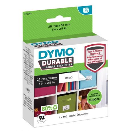 160 étiquettes d'adresse résistantes adhesives Dymo LW 25mm x 54 mm 