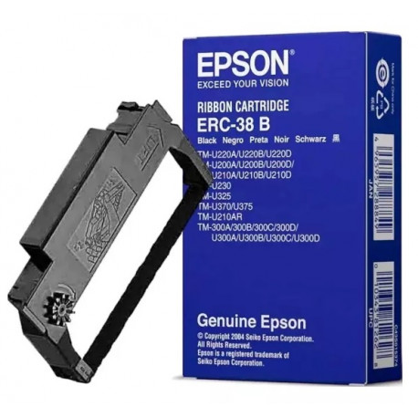 Ruban noir pour Epson TM-U210D / TM-300 (ERC-38B)