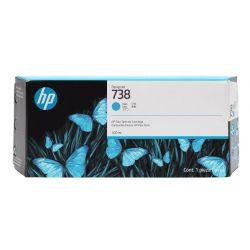 Cartouche d'encre Cyan Haute capacité HP pour DesignjetT850 / T950 ... (N°738)