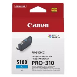 Cartouche Jet d'encre Cyan CANON pour Imprimante imagePROGRAF PRO-310 (PFI5100C)