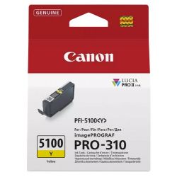 Cartouche Jet d'encre Jaune CANON pour Imprimante imagePROGRAF PRO-310 (PFI5100Y)