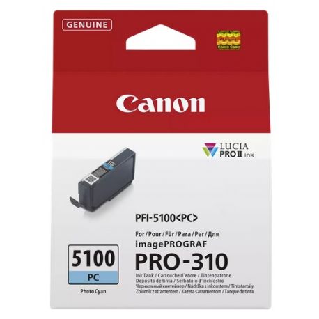 Cartouche Jet d'encre Photo Cyan CANON pour Imprimante imagePROGRAF PRO-310 (PFI5100PC)