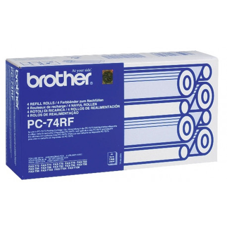 Ruban Thermique Noir Brother PC 74RF (par 4)