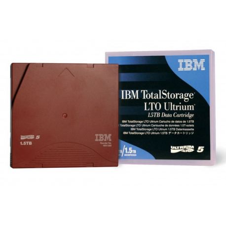Cartouche de sauvegarde IBM LTO 5 - 1,5 To en natif et 3 To en compressée
