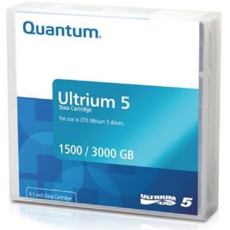 Cartouche de sauvegarde Quantum LTO 5 - 1,5 To en natif et 3 To en compressée