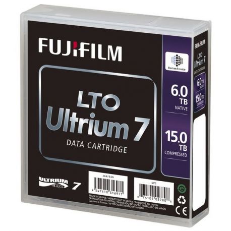 Cartouche FUJIFILM pour LTO Ultrium 7 - 7,6TB/15TB BaFe (Barium Ferrite)