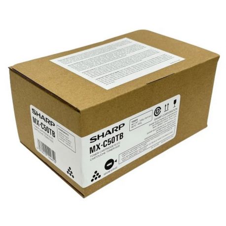 Toner Noir Sharp pour copieur MX C507F,... (MX-C50TB)