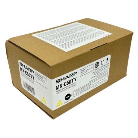 Toner Jaune Sharp pour copieur MX C507F,... (MX-C50TY)