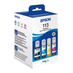 Pack 4 réservoirs d'encre Epson pour ET EcoTank 5800 (113)