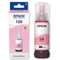 Cartouche Encre Magenta Light EPSON pour EcoTank L8050, L18050, ...(N°108) 