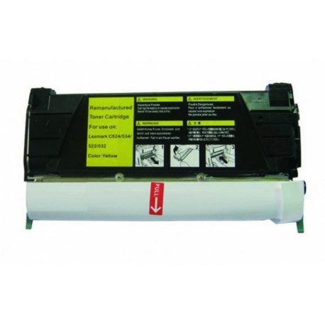 Toner jaune générique pour Lexmark C734 / C736 / X734 / X736 / X738